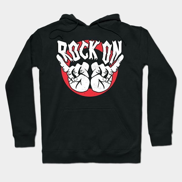 Rock On Distress Lover Hoodie by TeesbyJohn